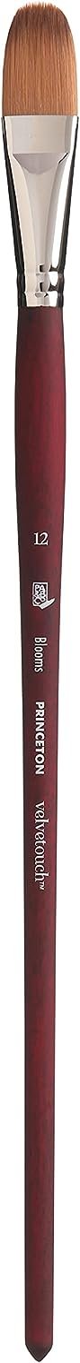 Princeton Velvetouch Jenna Rainey Blooms Brush, Long Handle, Size 12 - Professional Artist Brushes for Mixed Media, Acrylic, Oil