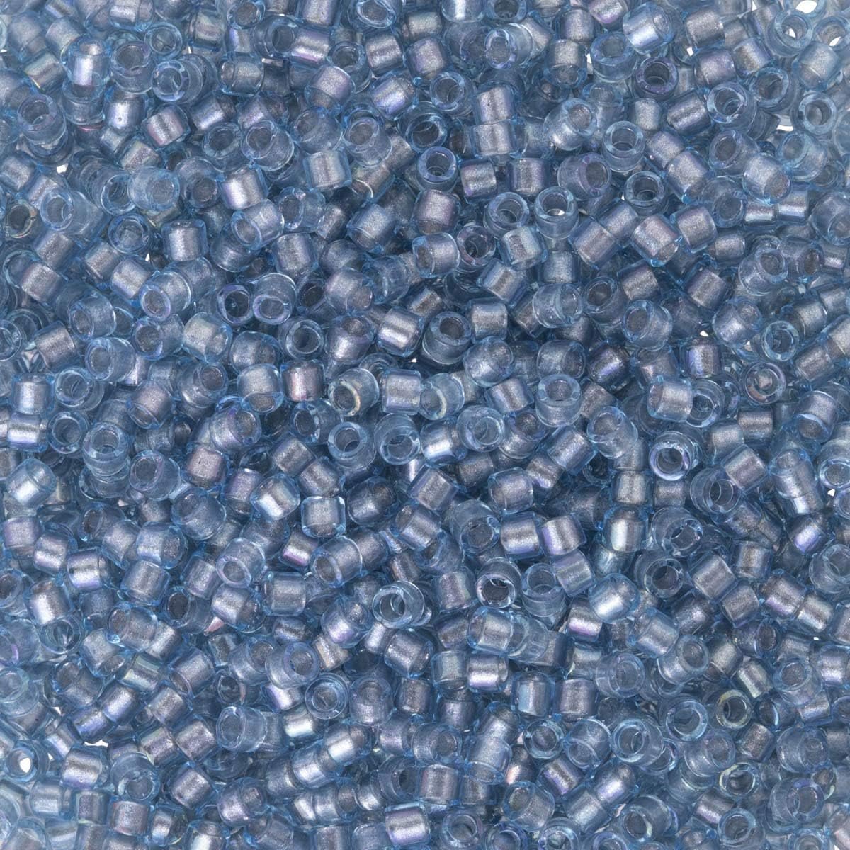 Delica Seed Beads Bundle: Size 11/0, Denim Blue Inside Color Lined Palette Collection DB2382, DB2383, DB2384