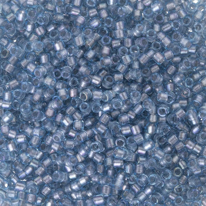 Delica Seed Beads Bundle: Size 11/0, Denim Blue Inside Color Lined Palette Collection DB2382, DB2383, DB2384