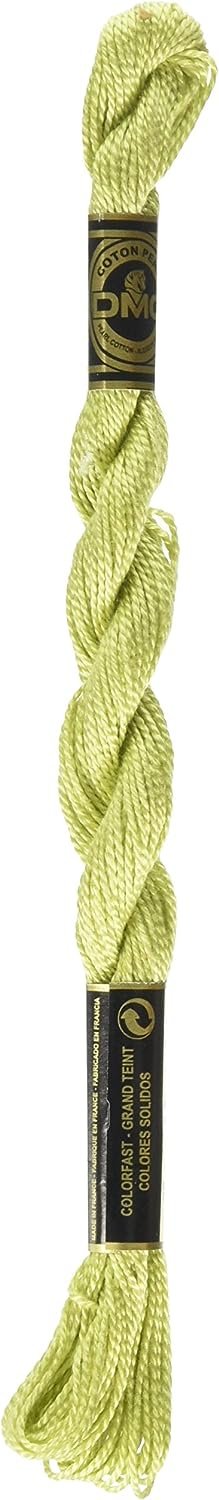 DMC 115 5-472 Pearl Cotton Thread, Ultra Light Avocado Green, Size 5