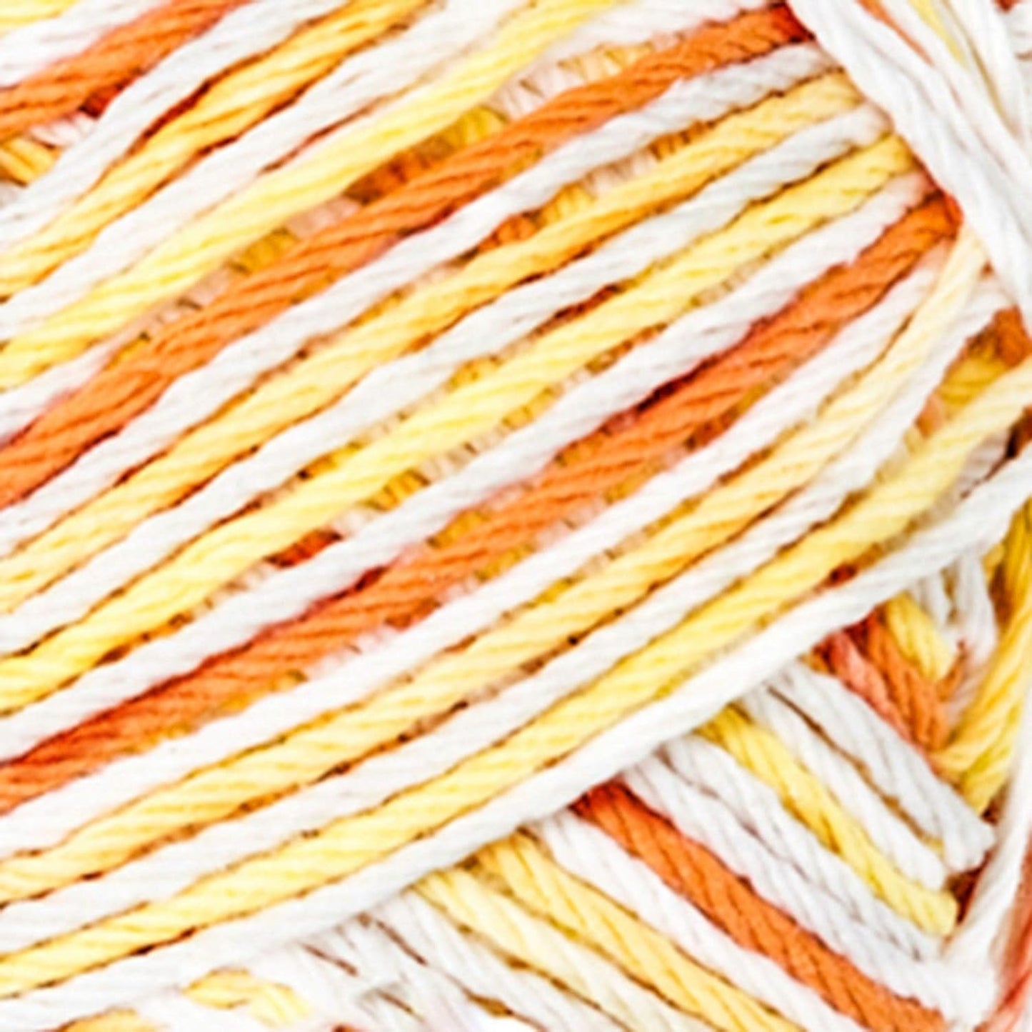 Bernat Handicrafter Cotton Yarn, Gauge 4 Medium Worsted, Creamsicle