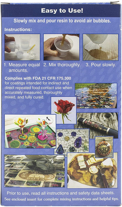 Amazing Casting Products 10591 Clear Resin, Includes parts A & B; 16 FL. OZ./473 mL each