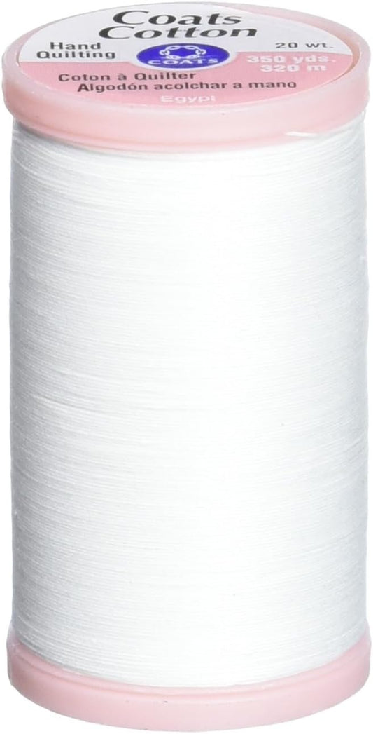 Coats & Clark S980-0100 Hand Quilting Cotton Thread, 350-Yard, White