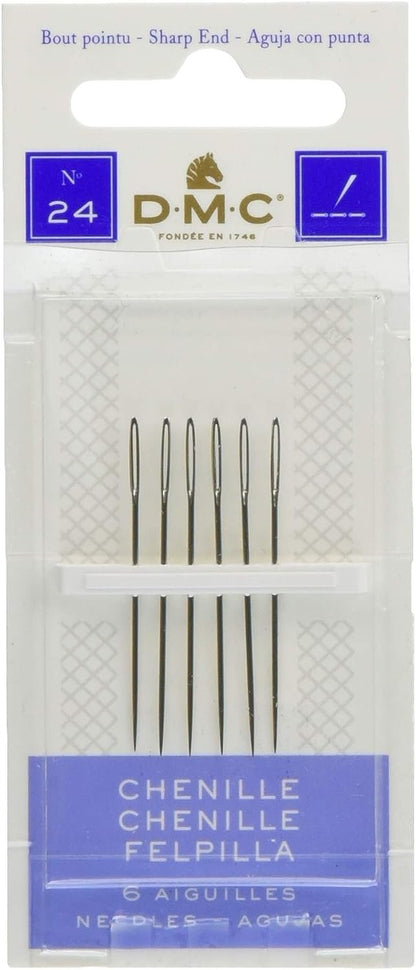 DMC Chenille Hand Needles, Size 24 6/Pkg