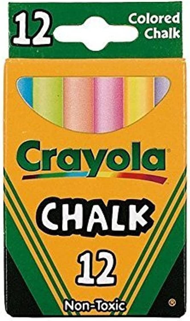 Crayola Colored Chalk Sticks 12 Count - 2 Packs