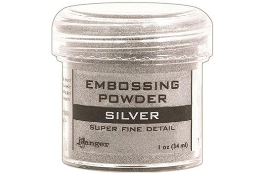 Ranger Embossing Powder, Super Fine Silver