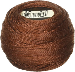 DMC Pearl Cotton Ball Size 8 87yd, Very Dark Mahogany