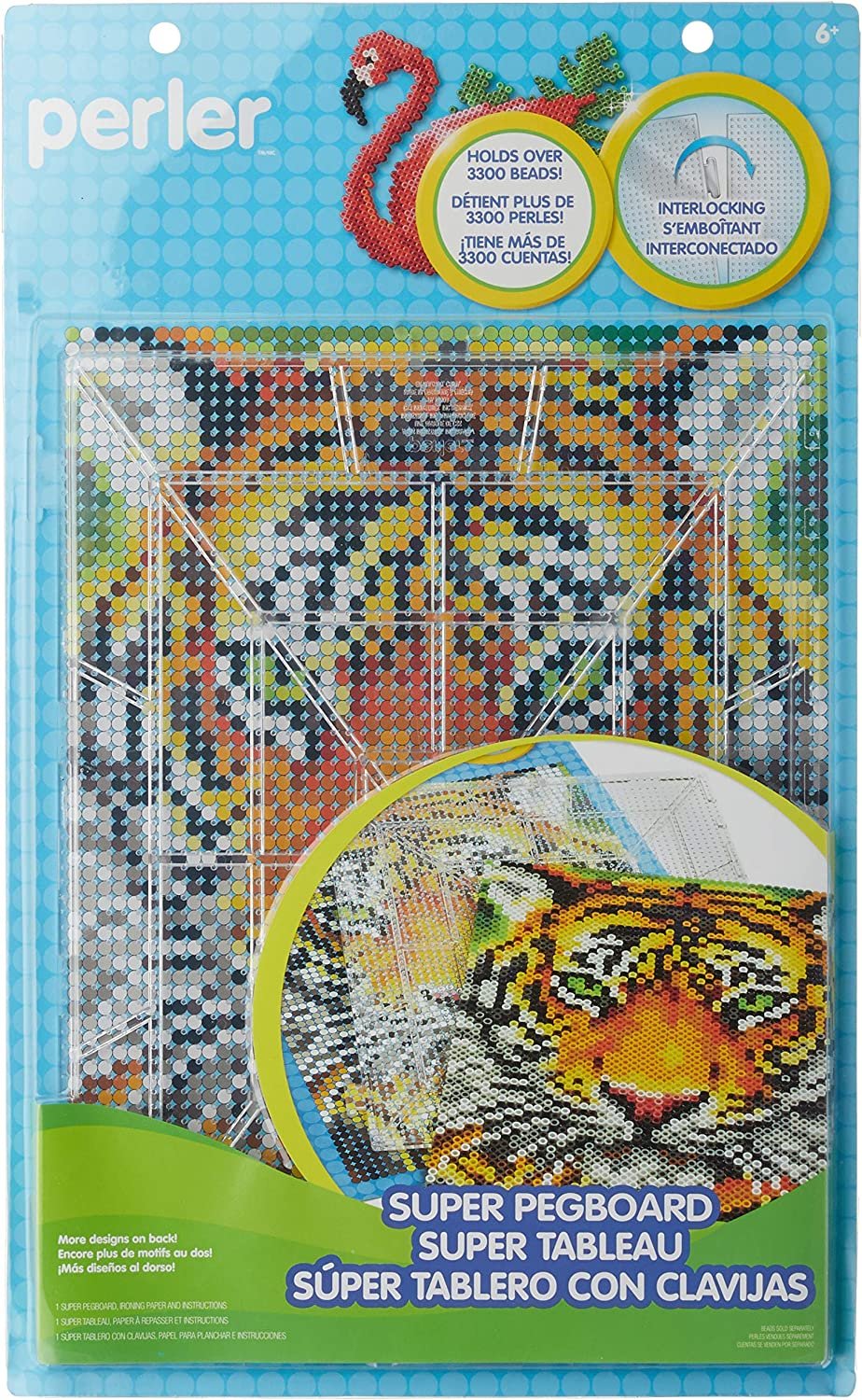 Perler Beads Extra Large Clear Pegboard