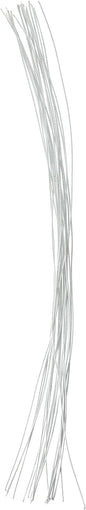 Panacea Cloth Covered Stem Wire 22 Gauge 18" 20/Pkg-White