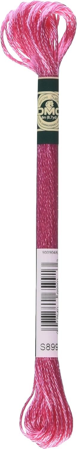DMC 1008F-S899 Shiny Radiant Satin Floss, Rose, 8.7-Yard