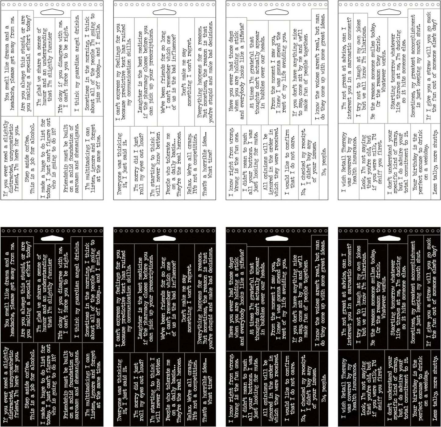 Tim Holtz, Advantus Big Talk Snarky Word Stickers, black and white