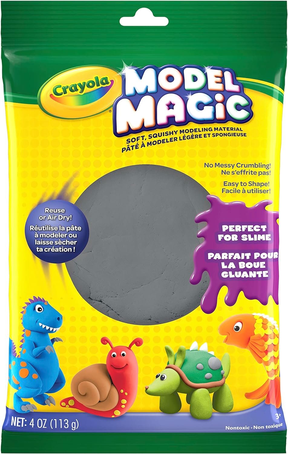 Crayola Model Magic in Raspberry Pink, Modeling Clay Alternative, 4oz (CY57-4486)