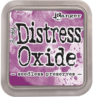 Ranger Tim Holtz Distress Oxide Ink Pads - Abandoned Coral, Wild Honey, Picked Raspberry, Peacock Feathers, Salty Ocean and Seedless Preserves - Bundle of 6 Ink Pads - Set Released June 2017