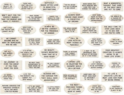 Idea-ology Tim Holtz 2023 Quote Chips Labels and Metal Label Frames - 2 item bundle