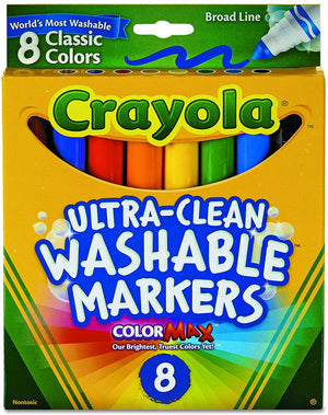 Crayola 8 Ct Broad Line Washable Markers