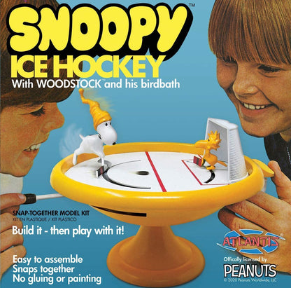Atlantis Peanuts Snoopy and Woodstock Bird Bath Ice Hockey Game | for Ages 10 & Up | Made in The USA