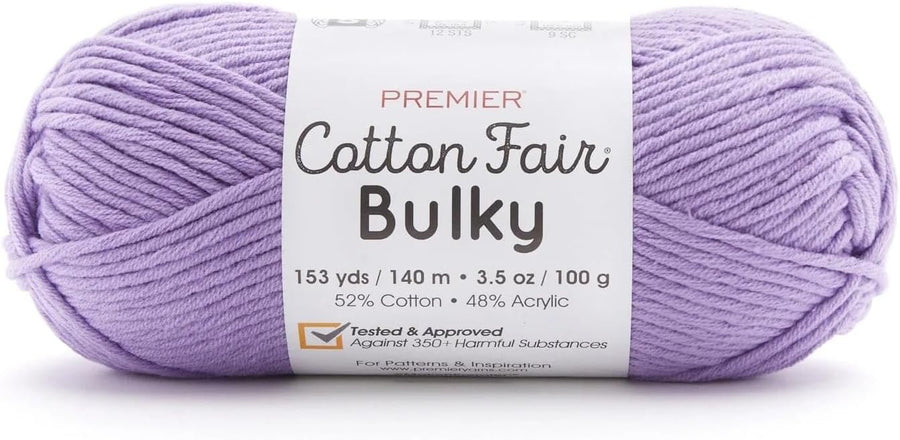 Premier Cotton Fair Bulky, Cotton Acrylic Blend, Bulky Weight 2081-03 Daffodil