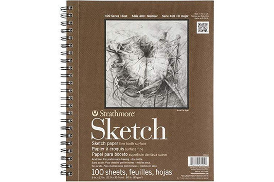 Strathmore Series 400 Sketch Pads 9 in. x 12 in. 100 sheets