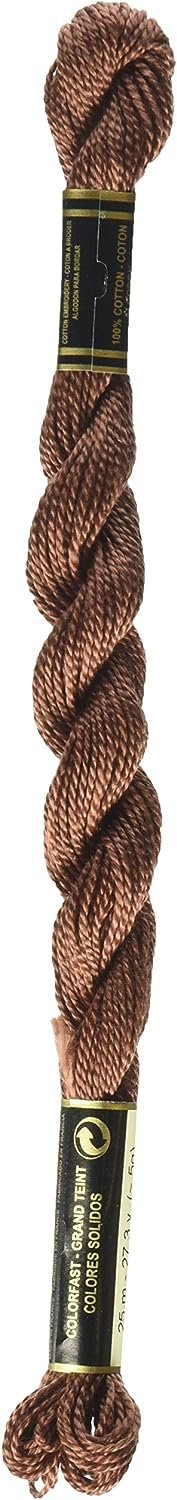 DMC 115 5-632 Pearl Cotton Thread, Ultra Very Dark Desert Sand, Size 5