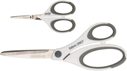 SINGER Sewing Scissors Set – 8.5-Inch Fabric Scissors & 4-Inch Mini Detail Scissors