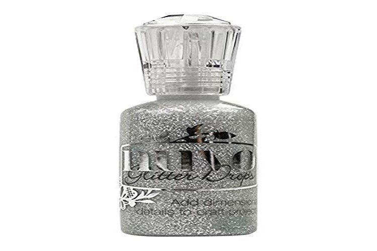 TONIC STUDIOS 756N Nuvo Glitter Drops, 1.1 oz, Silver Moondust