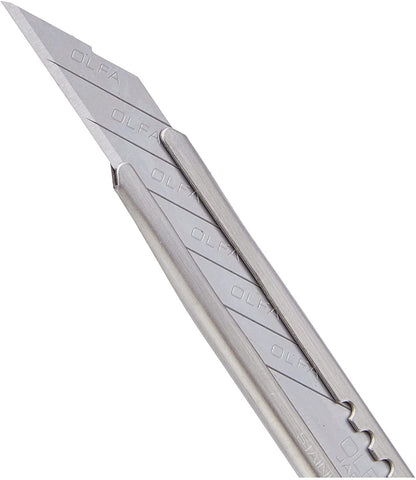 OLFA 9150US SAC-1 9mm Stainless Steel Auto-Lock Graphics Knife, Silver