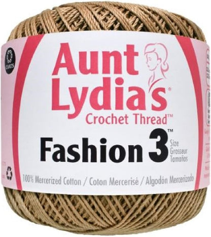 Aunt Lydia's Crochet Thread - Size 3 - (2-Pack) Copper Mist