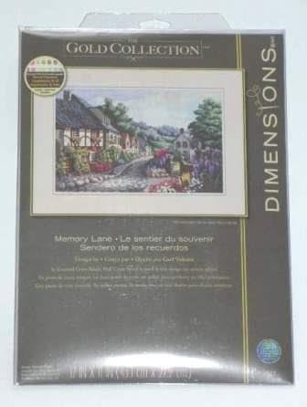 Dimensions Needlecrafts 3817 Counted Cross Stitch, Memory Lane , Gold