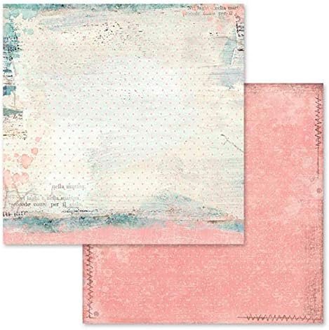 STAMPERIA INTERNATIONAL, KFT PAPER PAD 12X12 10PK DREAM, Pink, Blue