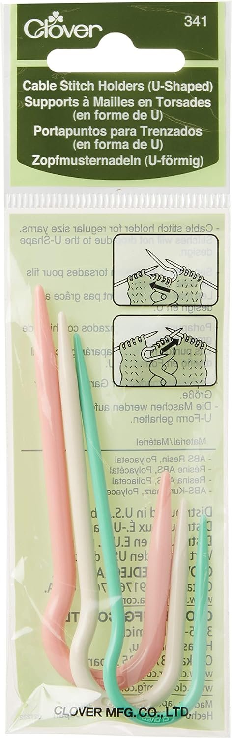 Clover U-Cable Stitch Holders 6.5" Height x 2.1" Length x 0.5" Width