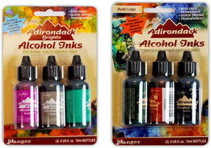 Adirondack Alcohol Ink Bundle Ink Set (Valley Trail + Rustic Lodge)