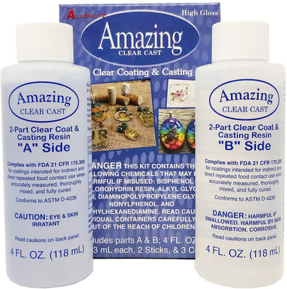 Epoxy Tumblers Kit with Glitter for Tumblers, Includes Amazing Clear Cast Epoxy for Tumblers, Silicone Epoxy Resin Brush, Glitter for Tumblers, Epoxy Tumbler Supplies