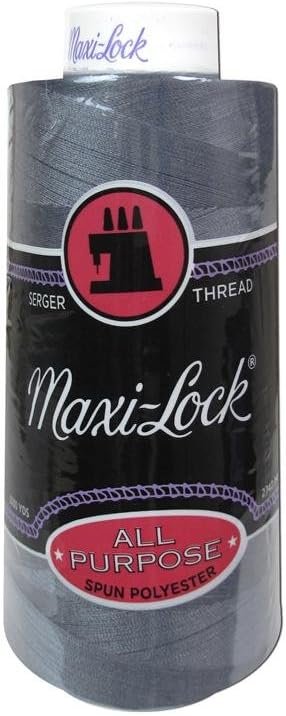 American & Efird Maxi-Lock Cone, 3000-Yard, Miniature Blue Thread, 9000 Foot, 4.75 x 2.25 x 2.25
