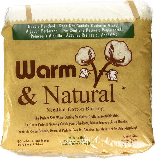 Warm Company Warm Company Warm & Natural Cotton Batting Queen Size 90"X108" 2341