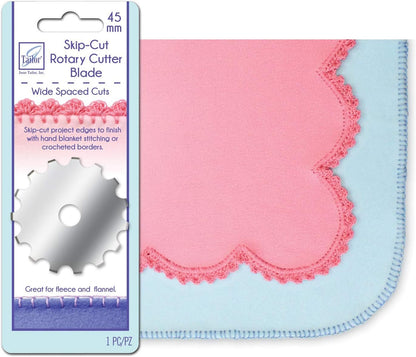 June Tailor Wide-Skip Blade Edging Tool for Fleece Blankets