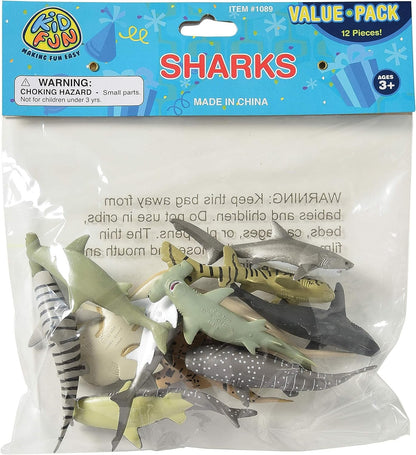 Shark Toy Animals (12 Count)