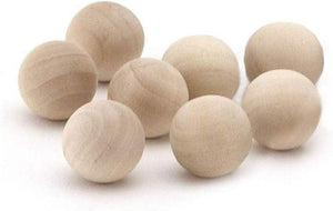 Hygloss Products Wood Craft Balls - Unfinished Natural Wooden Ball – 1-1/4 Inches, 8 Pack