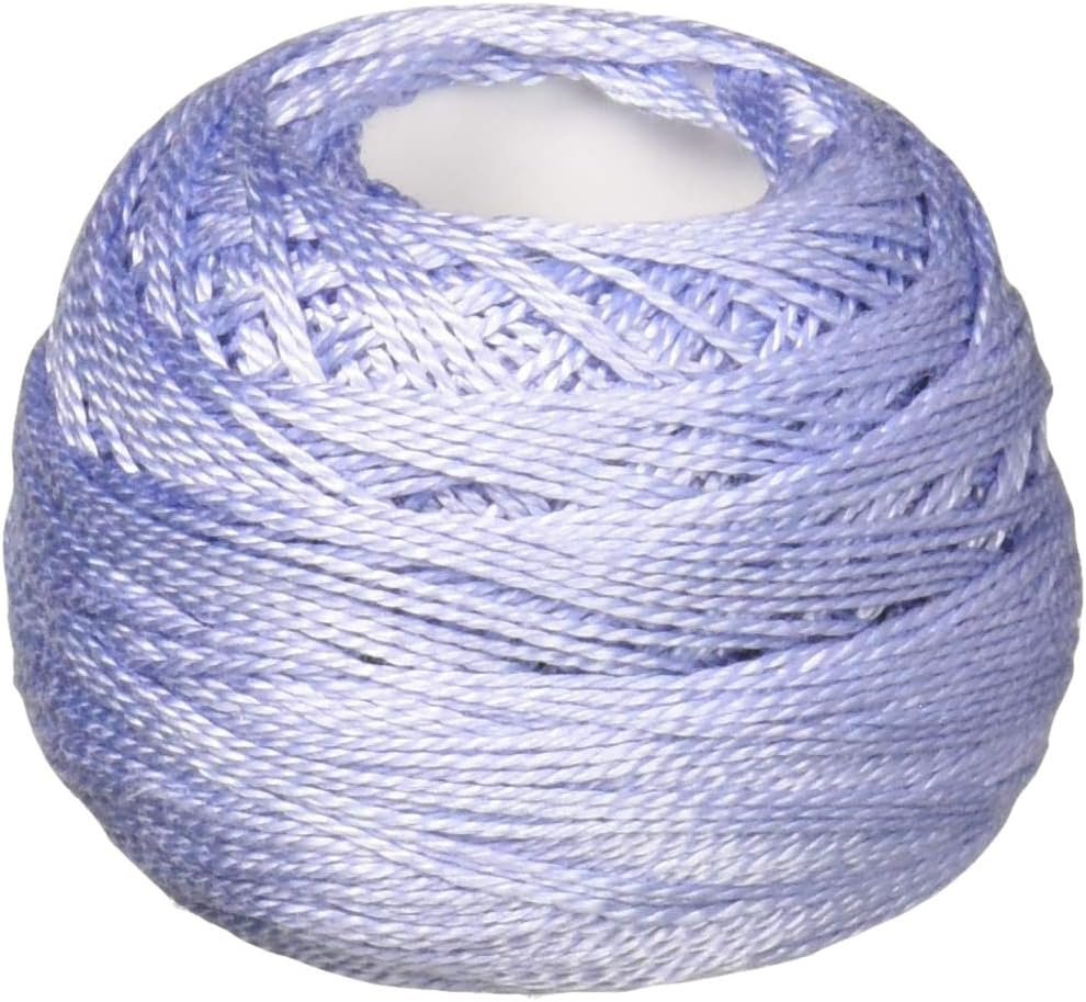 DMC 116 8-341 Pearl Cotton Thread Balls, Light Blue Violet, Size 8