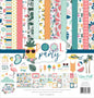 Echo Park Paper Company Pool Party Collection Kit Paper, 12-x-12-Inch