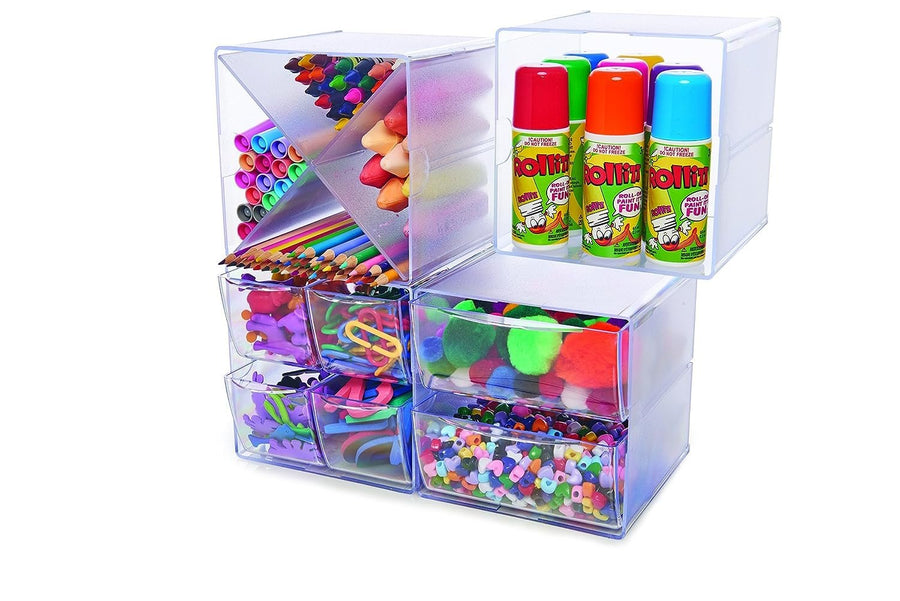 Deflecto Stackable Cube Organizer, 6 inch x 6 inch