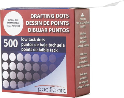 Pacific Arc Professional Blank Drafting Dots 7/8", Roll of 500 Dots per Box