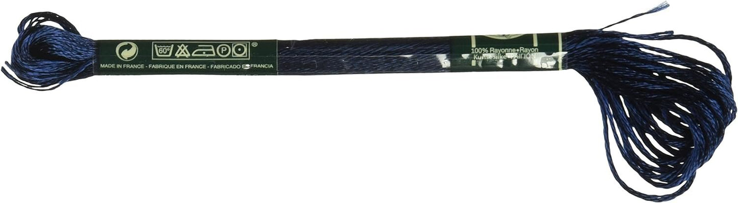 DMC 1008F-S336 Shiny Radiant Satin Floss, Prussian Blue, 8.7-Yard