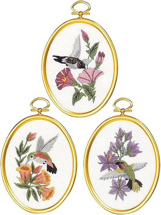 Janlynn 004-0864 Hummingbirds Cross Stitch Supplies, Multi-Colored