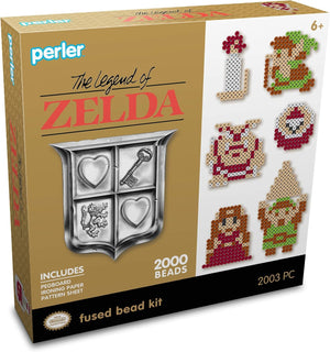 Perler Beads Link Legend of Zelda Fused Bead Kit, 2002pc.