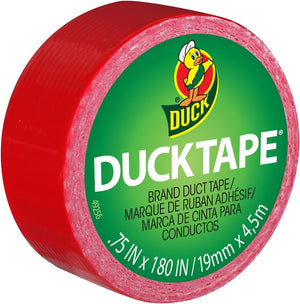 ShurTech Mini Duck Tape, 0.75 x 180-Inches, Red