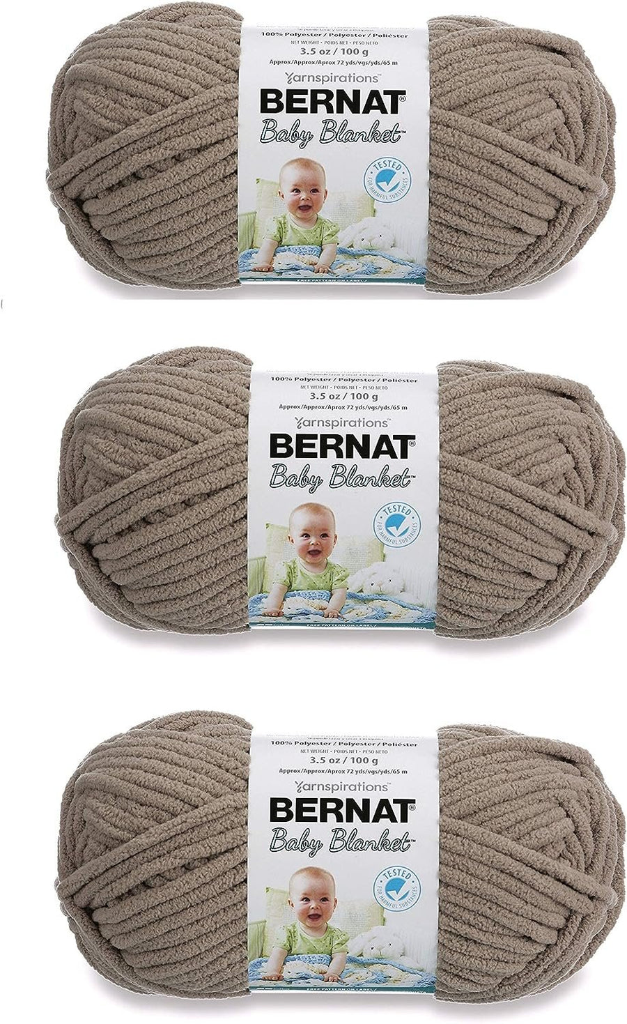 Bernat Bulk Buy Baby Blanket Yarn (3-Pack)