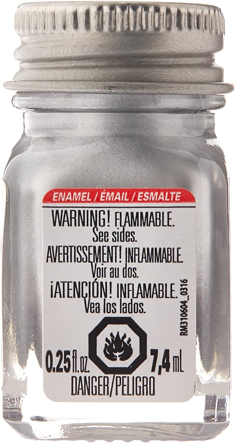 Testors 1146TT Enamel Paint Testor, Metallic Silver, 1/4-Ounce