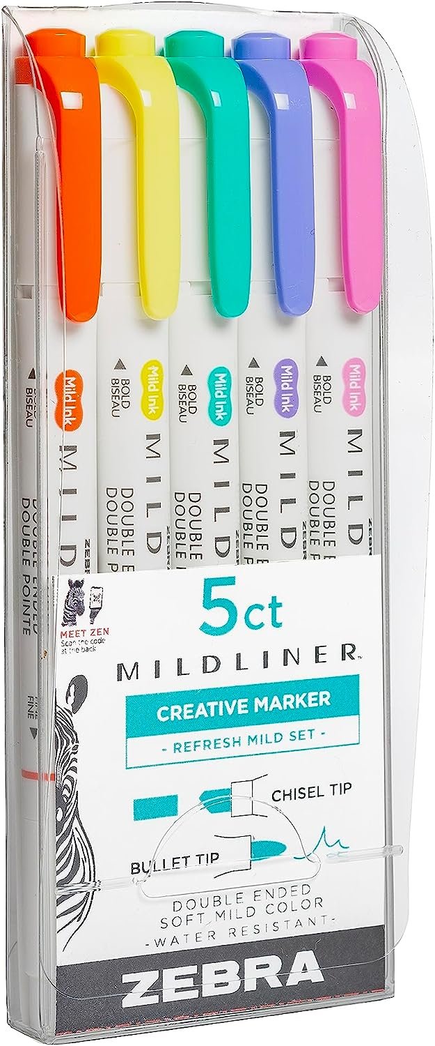 Zebra Pen Mildliner Double Ended Highlighter Set