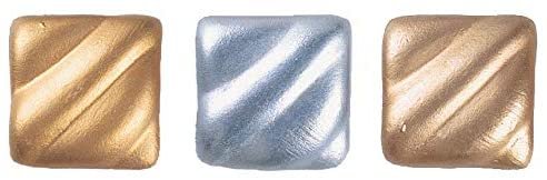 Amaco Rub 'N Buff Wax Metallic Finish, 3 Color Assortment (Gold Leaf, Antique Gold, Silver Leaf)