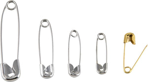 SINGER 00221 Assorted Safety Pins, Multisize, 90-Count